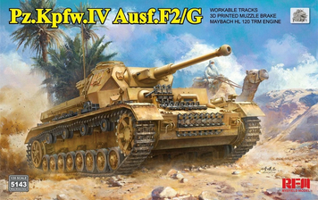 Збірна модель 1/35 Pz.Kpfw.IV Ausf.F2/G (Sd.Kfz.161/1), RFM RM-5143