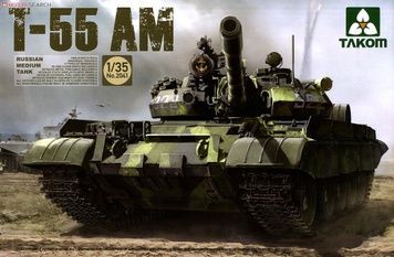 Збірна модель 1/35 Т-55АМ радянський середній танк, Takom 2041