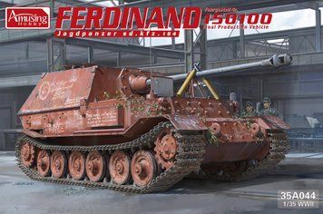 Збірна модель 1/35 Ferdinand (Sd.Kfz.184) шасі номер 15100 ("останній Фердинанд"), Amusing Hobby 35A04