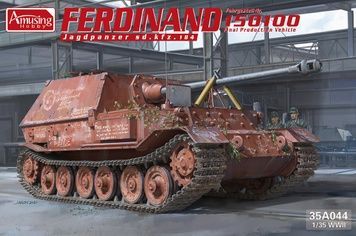Збірна модель 1/35 Ferdinand (Sd.Kfz.184) шасі номер 15100 ("останній Фердинанд"), Amusing Hobby 35A04