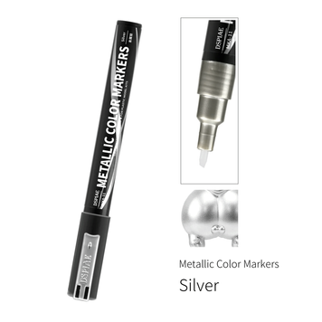 Суперметалічний маркер Срібний (Metallic Silver), DSPIAE MKA-11