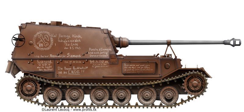 Збірна модель 1/35 Ferdinand (Sd.Kfz.184) шасі номер 15100 ("останній Фердинанд"), Amusing Hobby 35A04