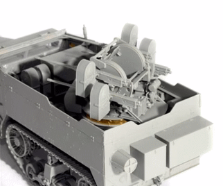 Збірна модель 1/35 M16 Multiple Gun Motor Carriage зенітна самохїдна установка США (2024), Dragon 6381