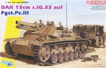 Збірна модель 1/35 15cm s.IG.33 auf Fahrgestell Pz.Kpfw.III (Sf) з Magic Track, Dragon 6904