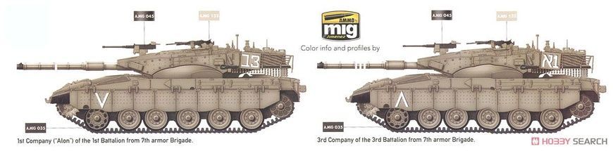 Збірна модель 1/35 Merkava Mk.2b Ізраїльський основний бойовий танк, Takom 2080