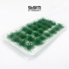 Пучки трави для діорам, темно-зелені (Dark Green), висота 8-9 мм, 28 шт, Storm Creation SC3088