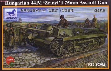 Збірна модель 1/35 44.M Zrinyi I угорська 75-мм штурмова САУ, Bronco CB35121