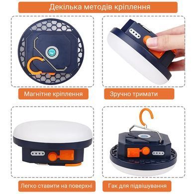 Світлодіодна лампа Yanni YN-F03 LED 30W Type-C з акумулятором (холодне світло)
