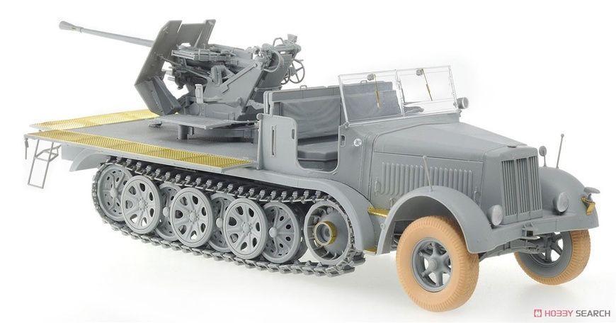Збірна модель 1/35 Sd.Kfz.7/2 3.7cm Flak 37 з броньованою кабіною / Sd.Kfz.7/2 3.7cm Flak 36 з відкритою кабіною (2 в 1), Dragon 6953