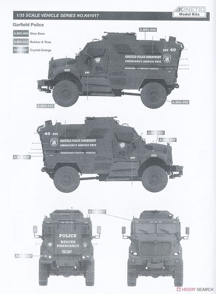 Збірна модель 1/35 International MaxxPro MRAP, Kinetic K61017