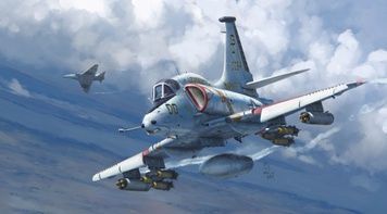 Збірна модель 1/48 Douglas A-4M Skyhawk II (2-в-1, рання та пізня версія), Magic Factory 5002