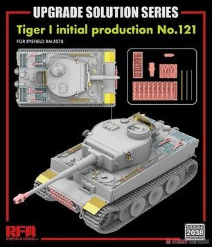 Фототравлення та деталі з 3D друку для Tiger I початкових випусків з б/н "121" в 1/35 (для RFM RM-5078), RFM RM-2038