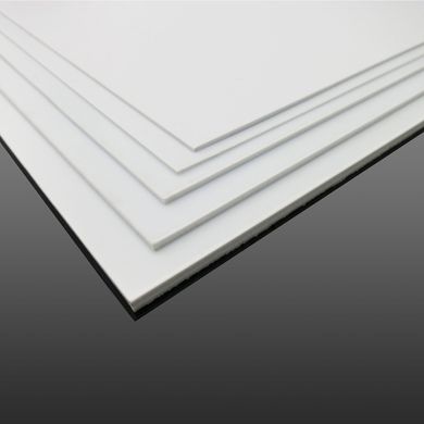 Пластик ABS листовий білий 200x300 мм (А4), товщина 4,0 мм