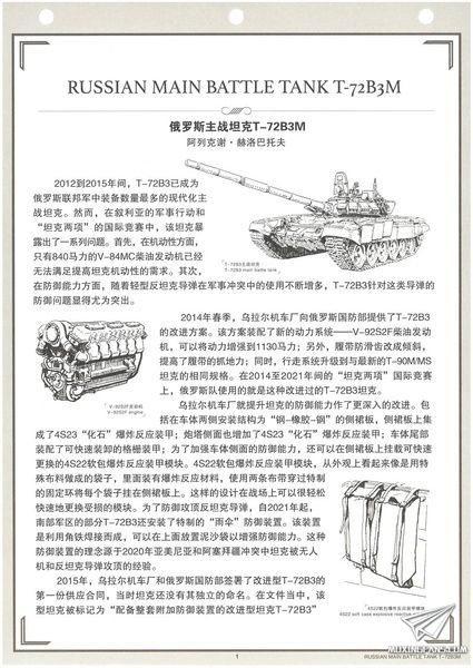 Збірна модель 1/35 Т-72Б3М з мінним тралом КМТ-8, Meng TS-053
