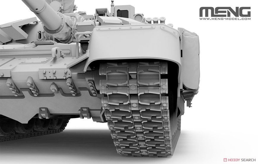 Збірна модель 1/35 Т-72Б3М з мінним тралом КМТ-8, Meng TS-053