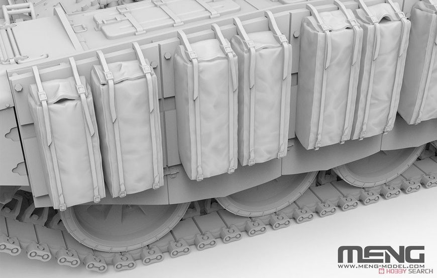 Збірна модель 1/35 Т-72Б3М з мінним тралом КМТ-8, Meng TS-053