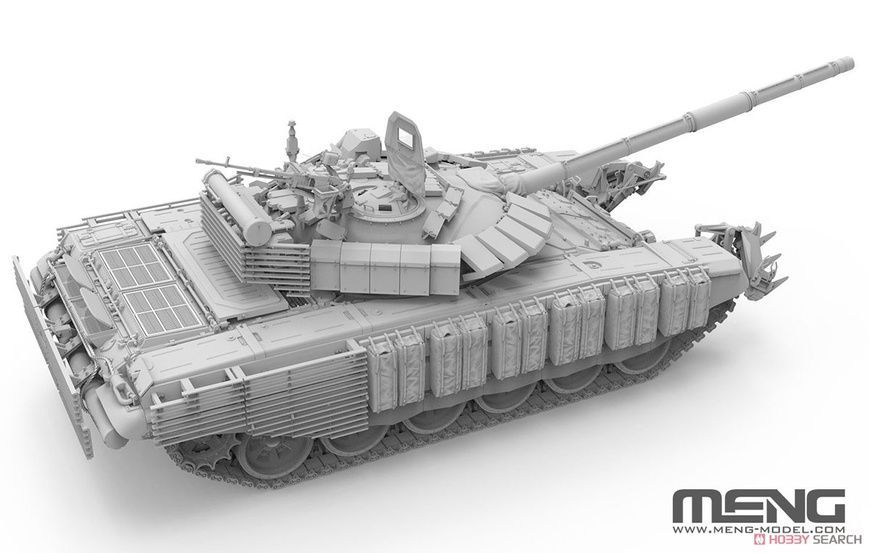 Збірна модель 1/35 Т-72Б3М з мінним тралом КМТ-8, Meng TS-053