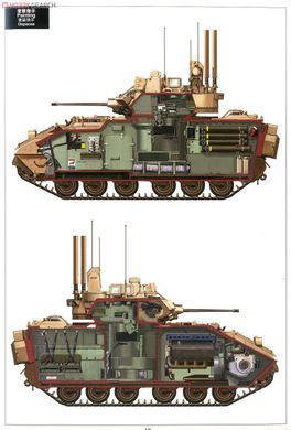 Збірна модель 1/35 Набір інтер'єру для M3A3 Bradley Busk III, Meng SPS-017