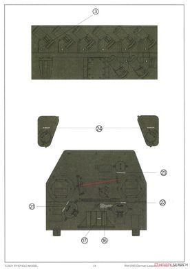Збірна модель 1/35 Leopard 2A6, з робочими траками, RFM RM-5065