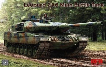 Збірна модель 1/35 Leopard 2A6, з робочими траками, RFM RM-5065