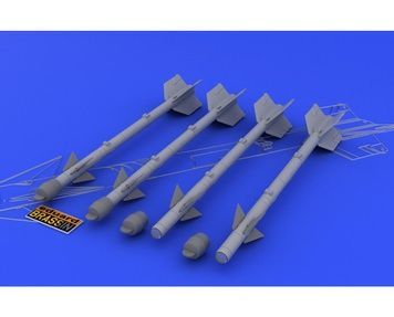Ракети AIM-9B Sidewinder (4 шт.), 1/48, Eduard Brassin 648028