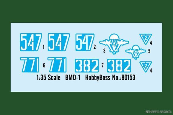 Збірна модель 1/35 БМД-1 бойова машина десанту, Hobby Boss 80153