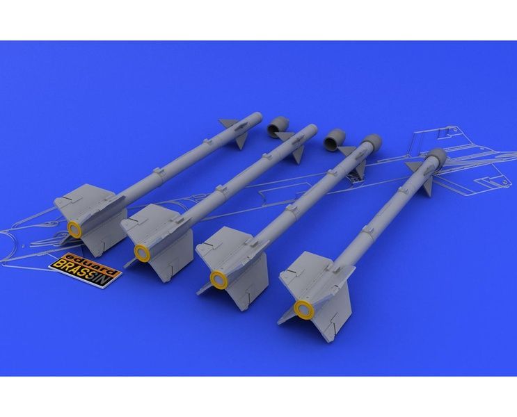 Ракети AIM-9B Sidewinder (4 шт.), 1/48, Eduard Brassin 648028