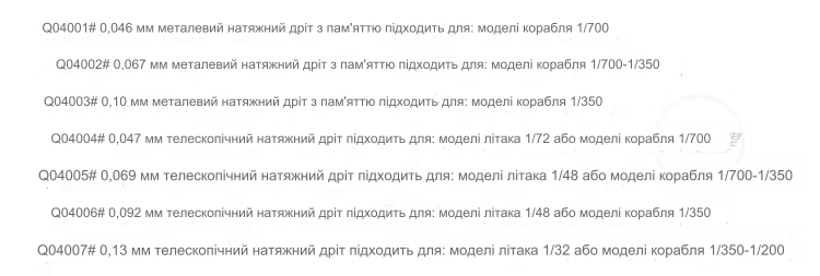 Дріт з ефектом пам'яті форми для моделювання, 0,67мм (5м), QW-Model QO4002