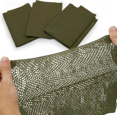 Маскувальна сітка "Баракуда" для сучасної техніки  в 1/35 - Темно-зелена (Jungle Green), тип А - щільна тканина