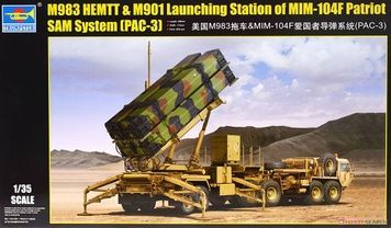 Збірна модель 1/35 Тягач M983 HEMTT з ПУ M901 ЗРК MIM-104F Patriot PAC-3, Trumpeter 01037