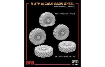 Набір смоляних коліс 16.0XR20 для M-ATV в 1/35 (для моделі RFM RM-5032), RFM RM-1001