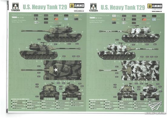 Збірна модель 1/35 T29 важкий танк США, Takom 2143