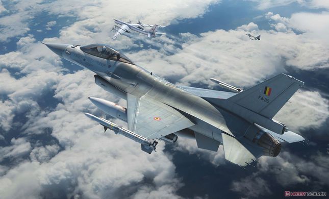 Збірна модель 1/48 F-16AM Block 20 MLU тактичний винищувач, Kinetic K48100