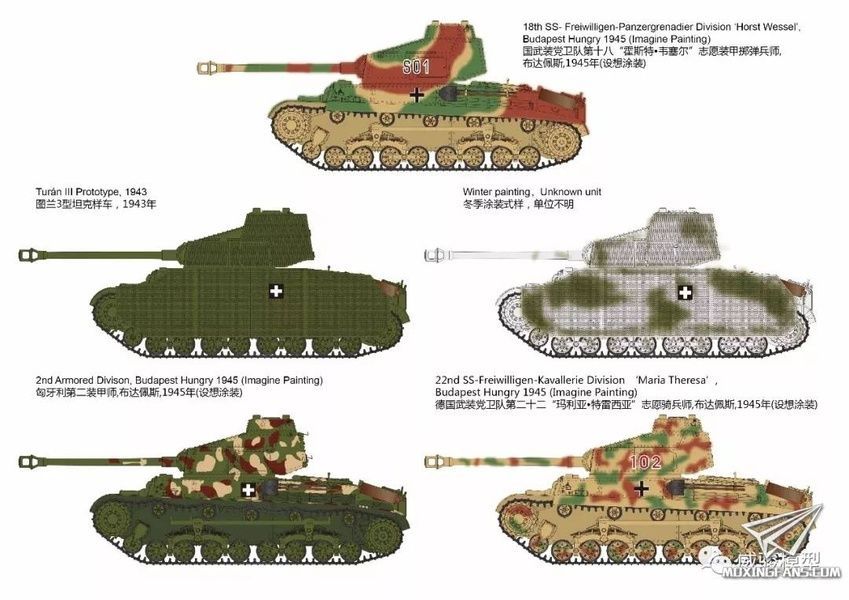 Збірна модель 1/35 43.M Turan III угорський середній танк, Bronco CB35126