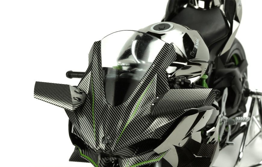 Збірна модель 1/9 Kawasaki Ninja H2&trade;R &mdash; попередньо пофарбована, без клею (Snap-Fit), Meng MT-001S