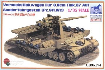 Збірна модель 1/35 Pz.Sfl.IVc самохідна зенітна установка, Bronco CB35174