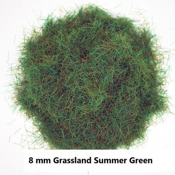 Трава (флок) 8мм - зелена літня лугова трава (Grassland Summer Green), Storm Creation G8005 (30г)