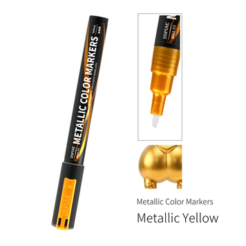 Суперметалічний маркер Жовтий металік (Metallic Yellow), DSPIAE MKA-03