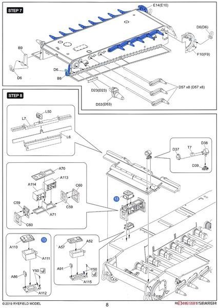 Збірна модель 1/35 Sturmtiger важка штурмова САУ, з робочими траками, RFM RM-5035