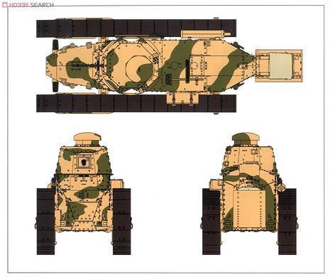 Збірна модель 1/35 Renault FT-17 з клепаною баштою, Meng TS-011