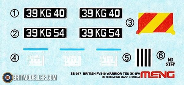 Збірна модель 1/35 FV510 Warrior TES(H) британська бойова машина піхоти, Meng SS-017