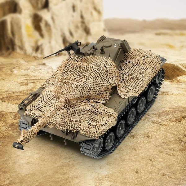 Маскувальна сітка "Баракуда" для сучасної техніки в 1/35 - Пісочно-жовта (Desert Yellow), тип А - щільна тканина