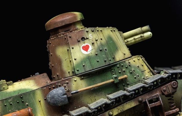 Збірна модель 1/35 Renault FT-17 з клепаною баштою, Meng TS-011