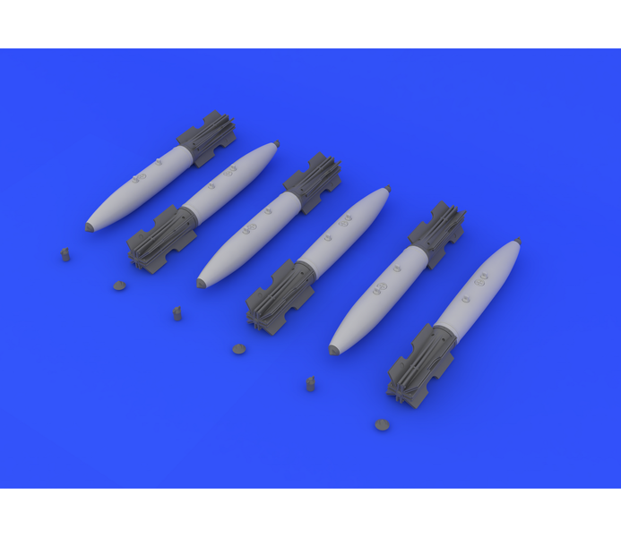 Авіабомби Mk.82 із гальмівним пристроєм пізнього типу (6 шт.), 1/48, Eduard Brassin 648137