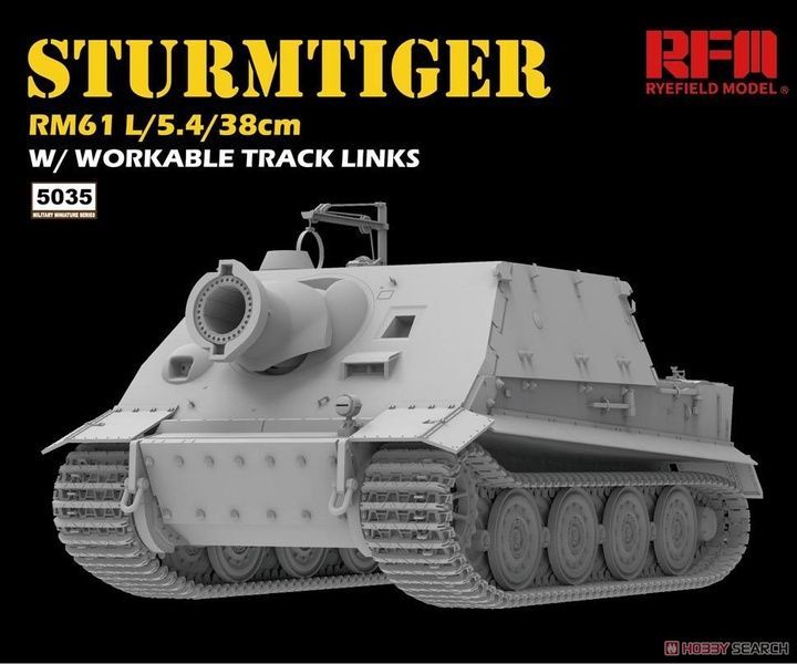Збірна модель 1/35 Sturmtiger важка штурмова САУ, з робочими траками, RFM RM-5035