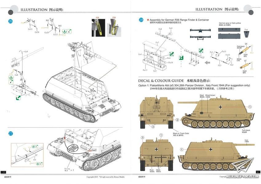 Збірна модель 1/35 Pz.Sfl.IVc самохідна зенітна установка, Bronco CB35174