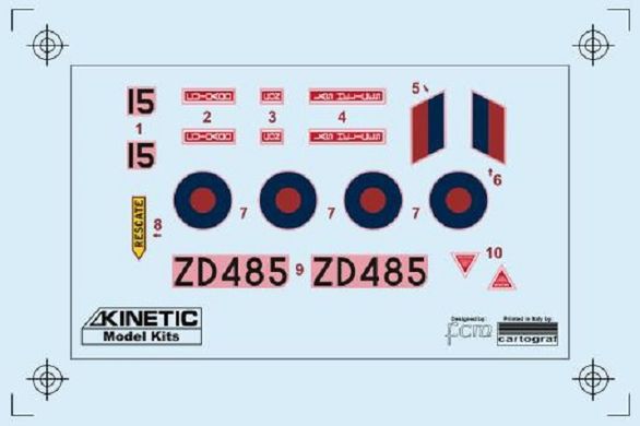 Збірна модель 1/48 IA-58 Pucara штурмовик ПС Великої Британії (RAF), Kinetic K48142