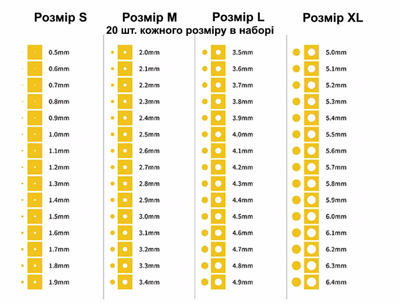 Вирізані круглі маски, розмір XL, Galaxy Tools T14B009