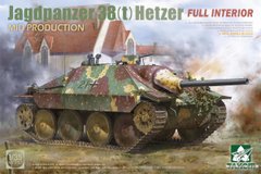 Takom 2171 1/35 Jagdpanzer 38(t) Hetzer середніх випусків з інтер'єром, німецький винищувач танків