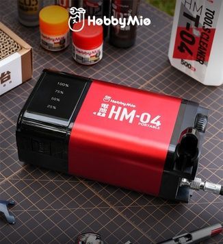 Акумуляторний компресор для аерографа HobbyMio HM-04 (8000 мАг)